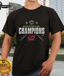 Official Central Michigan Chippewas 2025 Gameabove Sports Bowl T-Shirt featuring team colors and logo design.