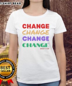 Official Change Repeat With Colors Ladies Tee featuring vibrant design, perfect for casual wear and everyday style.