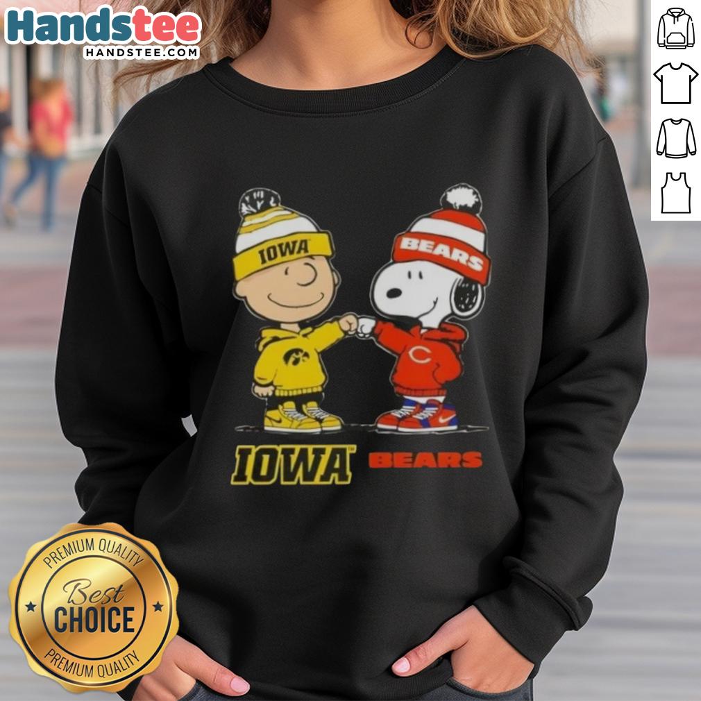 official-charlie-brown-fist-bump-snoopy-iowa-hawks-x-chicago-bears-sweatshirt Official Charlie Brown fist bump with Snoopy on Iowa Hawks x Chicago Bears sweatshirt design.