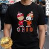 Official Charlie Brown Fist Bump Snoopy T-Shirt featuring Ohio State Buckeyes and Cleveland Browns sports design.