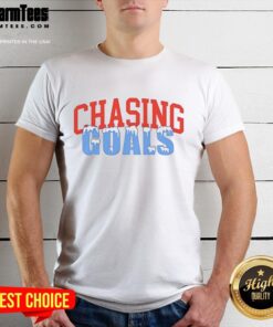 Official Chasing Goals Ice T-Shirt featuring a stylish design, perfect for goal-oriented individuals and casual wear.