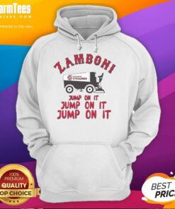 Official Cincinnati Cyclones Zamboni Hoodie showcasing team logo and design, perfect for fans and cozy winter wear.