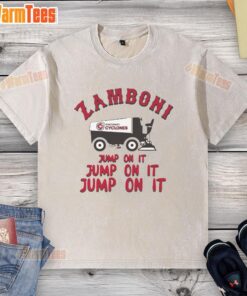 Official Cincinnati Cyclones Zamboni washed t-shirt featuring team logo and vibrant colors, perfect for fans.