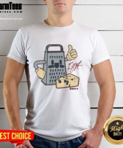 Official D.J. Moore Cheese Grater T-Shirt featuring a unique design with DJ Moore graphics for fans and collectors.
