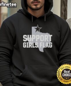 Official Dallas Cowboys Support Girls Flag Hoodie featuring team colors and logo for female fans.