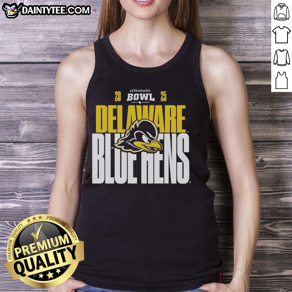 official-delaware-blue-hens-2025-68-ventures-bowl-tank-top Official Delaware Blue Hens 2025 Ventures Bowl tank top featuring team logo and vibrant colors for ultimate fan style.