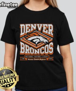 Official Denver Broncos heater ladies tee showcasing team colors and logo, perfect for fans and stylish game day wear.