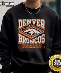 Alt Text: Official Denver Broncos heater sweatshirt featuring team logo and vibrant colors, perfect for game day warmth.