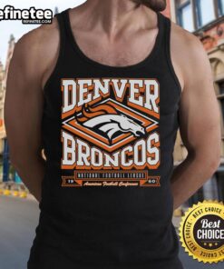 Official Denver Broncos Heater Tank Top featuring team colors and logo, perfect for game day and casual wear.