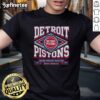 Official Detroit Pistons Heater T-Shirt featuring vibrant team colors and logo, perfect for fans and game day attire.
