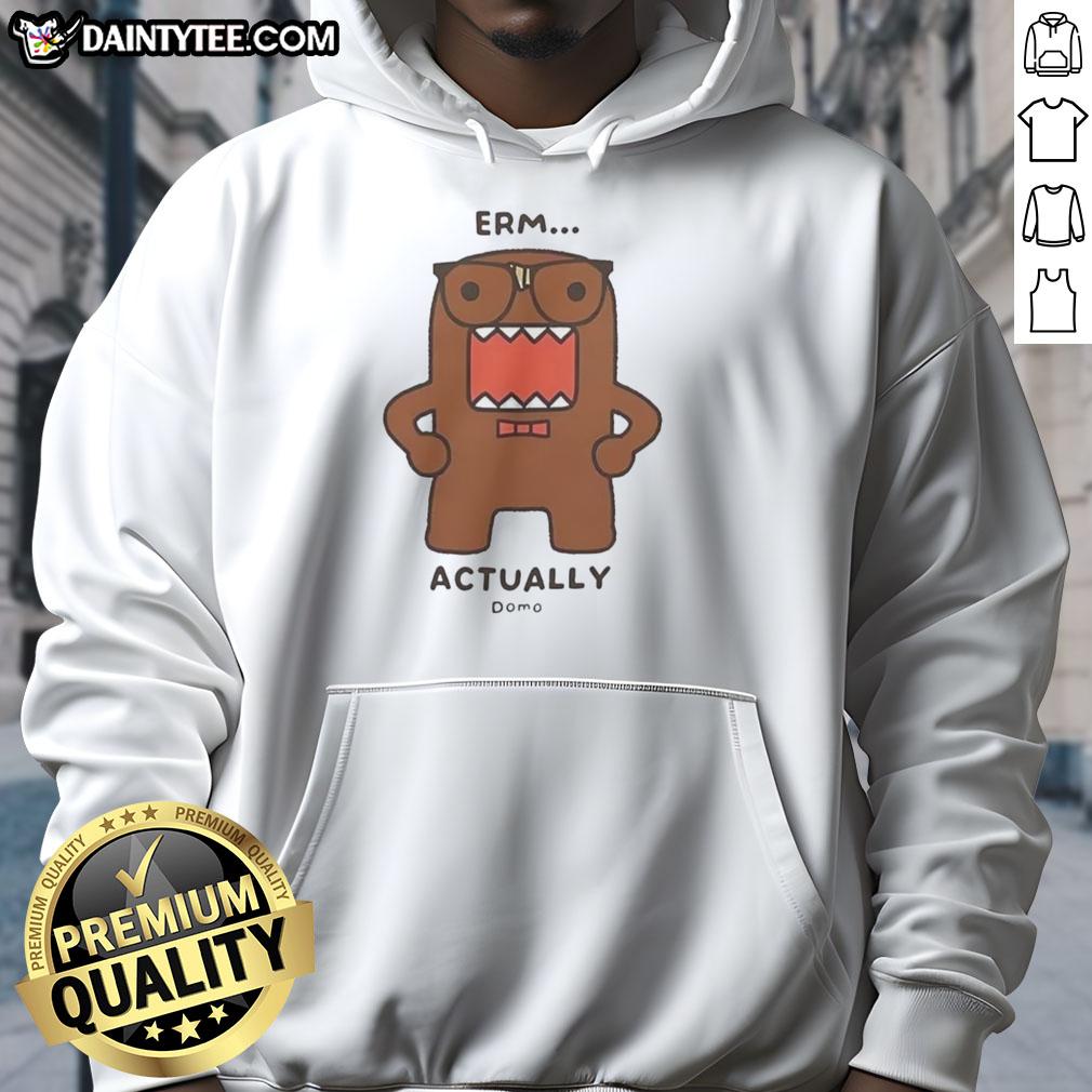 official-domo-kun-erm-actually-monster-cartoon-hoodie Official Domo Kun Erm Actually Monster Cartoon Hoodie featuring a vibrant design of the iconic character.