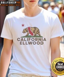 Official Ellwood California Bear California Republic vintage t-shirt featuring a creative wordplay design.