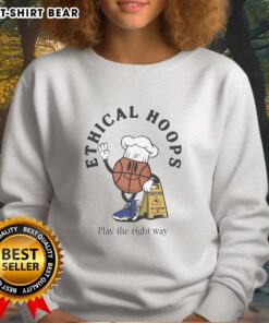 Official Ethical Hoops 'Play The Right Way' sweatshirt in a stylish design, promoting sportsmanship and ethical play.