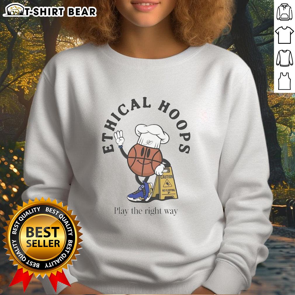 Official Ethical Hoops Play The Right Way Sweatshirt Official Ethical Hoops 'Play The Right Way' sweatshirt in a stylish design, promoting sportsmanship and ethical play.