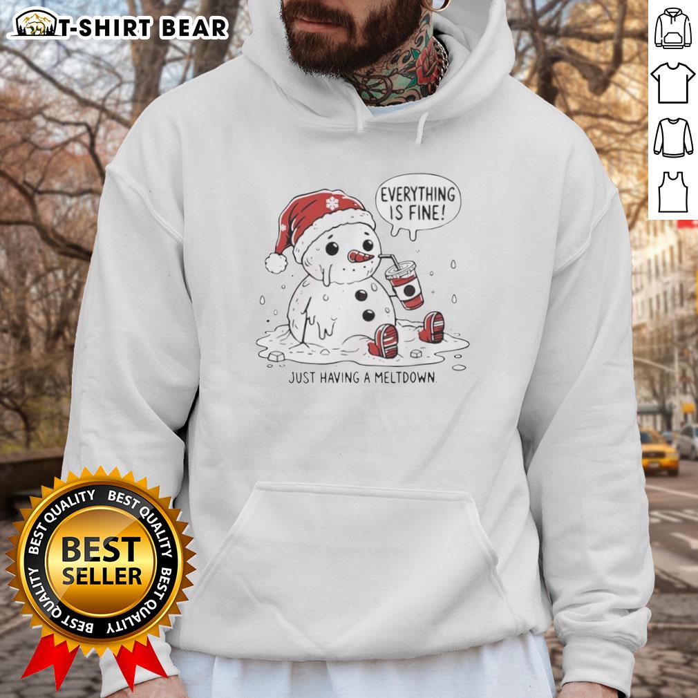 Official Everything Is Fine Meltdown Christmas Hoodie Official Everything Is Fine Meltdown Christmas Hoodie featuring a festive design for the holiday season.