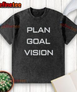 Official Family Stone Harry Levin Goal Plan Vision washed t-shirt in a casual setting, featuring unique graphic design.