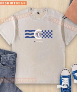 Official FC Cincinnati Retro Knifey Lion Flag Washed T-Shirt featuring a vintage design and vibrant team colors.