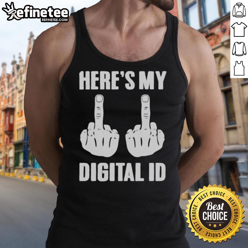 official-fck-you-heres-my-digital-id-tank-top Official Fk You Here's My Digital ID Tank Top featuring bold graphic design, perfect for edgy fashion enthusiasts.