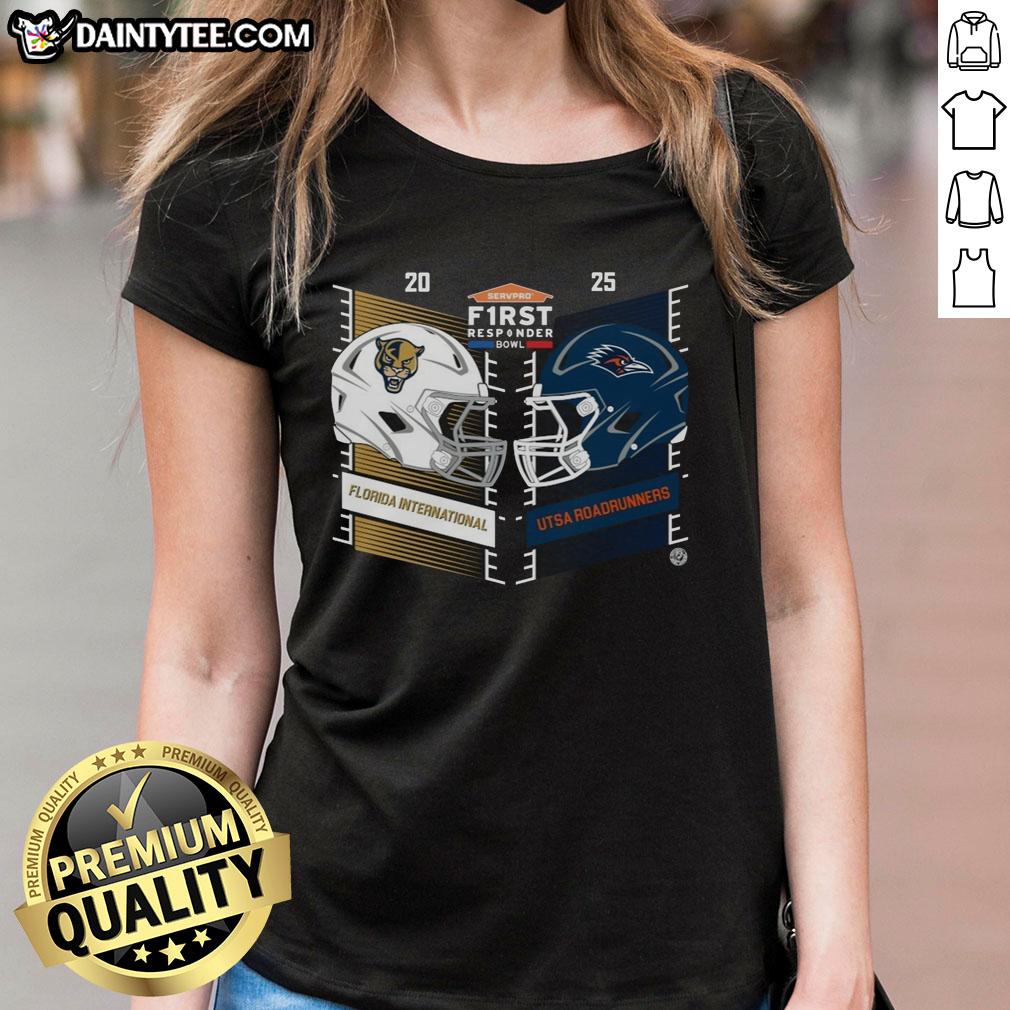 official-florida-international-vs-utsa-roadrunners-2025-servpro-first-responder-bowl-helmet-ladies-tee Official Florida International vs UTSA Roadrunners 2025 Servpro First Responder Bowl helmet ladies tee shirt design.