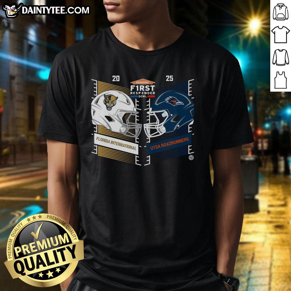 official-florida-international-vs-utsa-roadrunners-2025-servpro-first-responder-bowl-helmet-t-shirt-1 Official Florida International vs UTSA Roadrunners 2025 Servpro First Responder Bowl helmet t-shirt design featuring team logos.