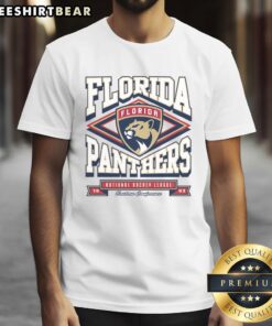 Alt Text: Official Florida Panthers Heater T-Shirt featuring vibrant team colors and logo, perfect for fans and game days.