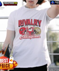 Official Georgia Football Rivalry Winner 2025 T-Shirt featuring team colors and logo, perfect for fans and collectors.