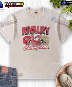 2025 Official Georgia Football Rivalry Winner Washed T-Shirt showcasing team pride and vibrant colors.