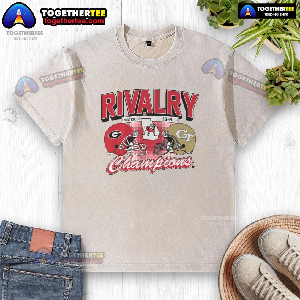 Official Georgia Football Rivalry Winner 2025 Washed T Shirt 2025 Official Georgia Football Rivalry Winner Washed T-Shirt showcasing team pride and vibrant colors.