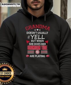 Official Grandma Doesn't Usually Yell Hoodie featuring Alabama Crimson Tide design, perfect for game day enthusiasm.
