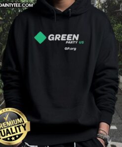 Alt Text: Official Green Party US hoodie featuring logo, perfect for supporters and eco-conscious fashion enthusiasts.
