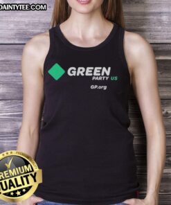 Alt Text: Official Green Party US tank top featuring bold logo and eco-friendly design, perfect for activism and casual wear.