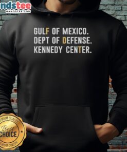 Official Gulf of Mexico Department of Defense Kennedy Center hoodie featuring a stylish design and logo.