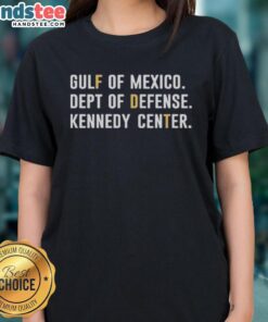 Official Gulf of Mexico Dept of Defense Kennedy Center Ladies Tee, stylish women's shirt featuring logo and design.