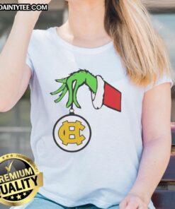 Official Harris County High School Grinch Favorite County Christmas 2025 ladies tee featuring festive design and vibrant colors.