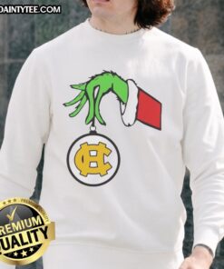 Official Harris County High School Grinch Favorite County Christmas 2025 Sweatshirt, featuring festive design and vibrant colors.