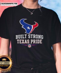 Alt Text: Official Houston Texans Football Ladies Tee showcasing strong Texas pride with vibrant team colors and logo.