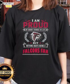 Alt Text: Official I Am Proud Of Many Things In Life Tee for Atlanta Falcons fans, showcasing team spirit and pride.