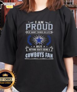 Official I Am Proud Of Many Things In Life Ladies Tee celebrating Dallas Cowboys fandom with stylish design.