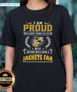 Georgia Tech Yellow Jackets fan ladies tee celebrating pride in school spirit and achievements, perfect for loyal supporters.