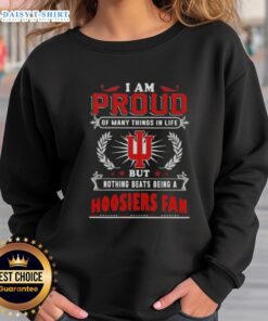 Official Indiana Hoosiers fan sweatshirt, celebrating pride in being a dedicated supporter of the team.