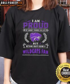 Kansas State Wildcats fan ladies tee, celebrating pride in being a Kansas State Wildcats supporter.