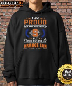Official Syracuse Orange fan hoodie, expressing pride in being a Syracuse supporter with bold, vibrant design.