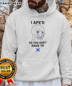 Official I APED So You Don't Have To Hoodie featuring a stylish design for fans of the I APED series.