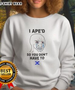 Official I APED So You Dont Have To sweatshirt in stylish design, perfect for casual wear and comfort.