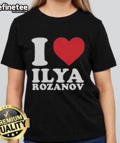 Official I Love Ilya Rozanov ladies tee featuring a stylish design and comfortable fit, perfect for fans.