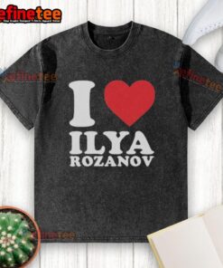 Official I Love Ilya Rozanov washed t-shirt featuring a stylish design perfect for fans and casual wear.