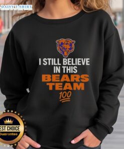 Official I Still Believe In This Bears Team sweatshirt in navy blue, showcasing team spirit and style for fans.