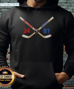 Official Ilya Rozanov and Shane Hollander rivalry hoodie showcasing a vibrant design for hockey love fans.
