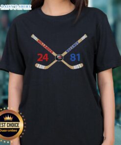 Official Ilya Rozanov and Shane Hollander rivalry inspired hockey love line ladies tee, featuring vibrant design and sporty style.