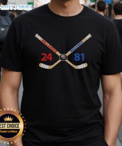 Official Ilya Rozanov and Shane Hollander rivalry t-shirt featuring a bold hockey love line design for fans.
